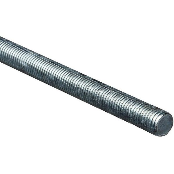Stanley Threaded Rod, 3410 Thread, 36 in L, A Grade, Steel, Zinc, UNC Thread N179-556